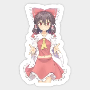 Reimu Beckoning Sticker